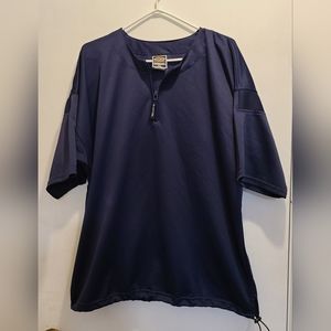 Easton Vented 1/4 Zip Style. Size XL. Short Sleeve Pullover Shirt. Color Navy